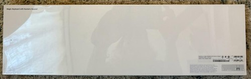 NEW SEALED Apple Magic Keyboard with Numeric Keypad MQ052LL/A US English White - Picture 3 of 4