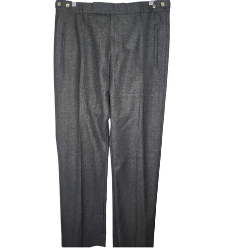 Alexander McQueen Vintage 100% Wool Charcoal\Gray Mens Pants Made in Italy - Picture 4 of 14
