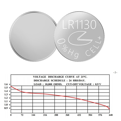 20 Pack LR1130 Battery L1131F LR54 389 390 AG10 1.5V Button Cell for Sound Books - Picture 3 of 4
