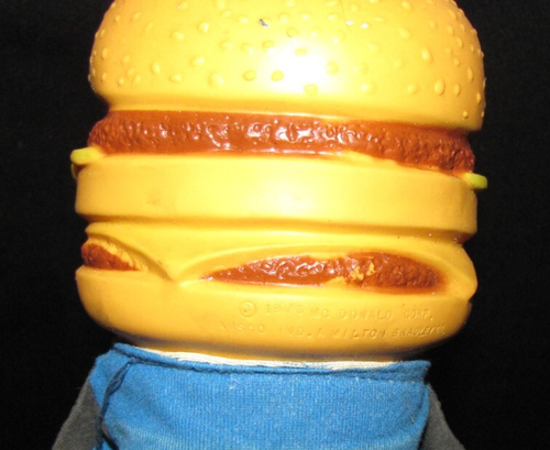Oficial Big Mac ~ Muñeca de vinilo y tela McDonald's Restaurant 1973 ~ 12"; Milton Bradle - Imagen 9 de 9