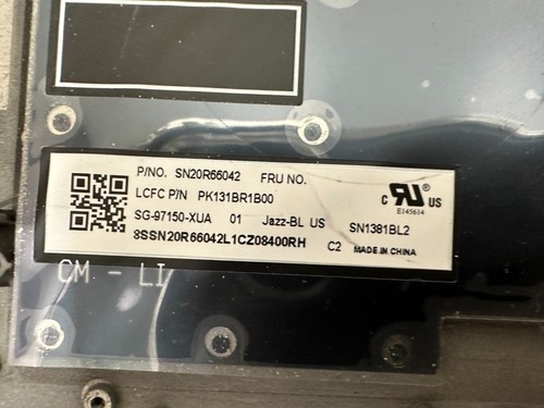 Teclado reposamanos retroiluminado AM1CL000100 Lenovo ThinkPad T490S JAZZ EE. UU. SCB0R22813 - Imagen 7 de 7