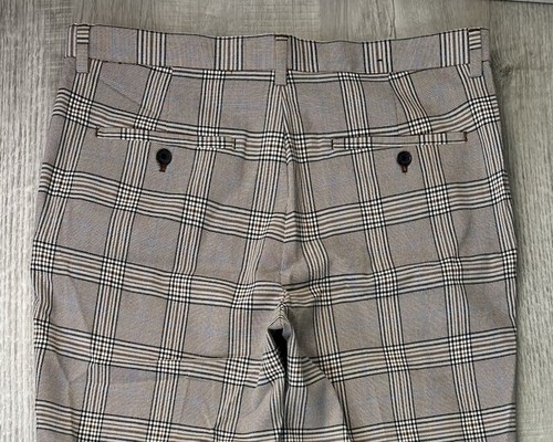 HM Skinny Fit Pants Checkered Plaid Women’s Size 34 (Actual 35X26.5) - Picture 6 of 20
