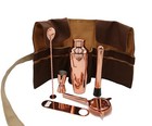 Cocktail Bartender Mixing Tool Roll Up Bag Shaker Set Gift Party Home Bar