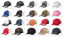 Yupoong Brand New 6606 Retro Trucker Mesh Back Visor Adjustable Hat Snapback Cap