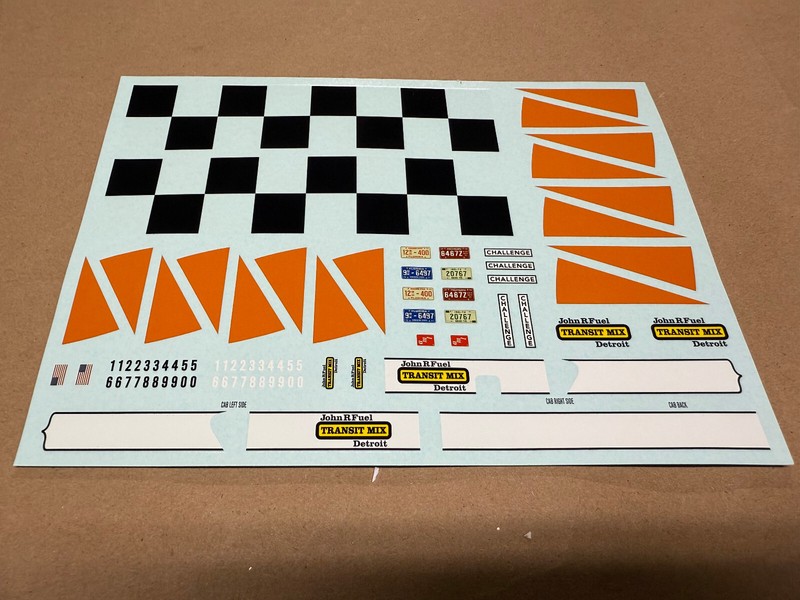 AMT Kenworth W-925 Transit Mixer Decal SET 1/25 Semi Truck Diesel LOOK
