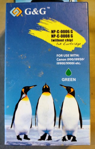 5 G&G NP-C 0006 0008 G R Ink Cartridges, NIB, for use in Canon i990, i9900, etc - Picture 3 of 4