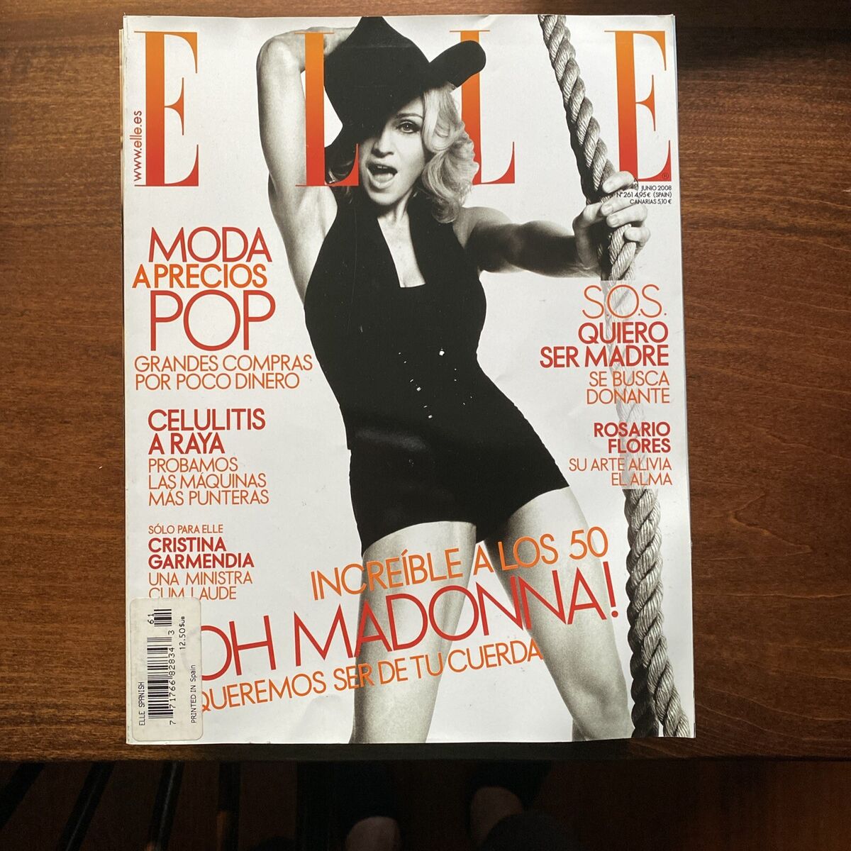 上品スタイル MADONNA - ELLE SPAIN MAGAZINE COVER - JUNE 2008 | eBay 外国語雑誌