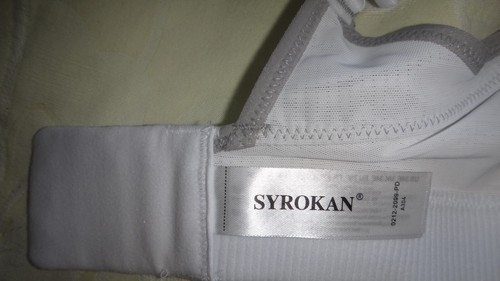 SYROKAN White Mix Sports High Support Impact Wireless No Bounce Workout Bra -34E - Picture 16 of 17