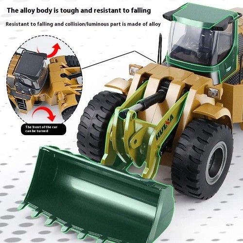 Electric RC Bulldozer 1:14 2.4Ghz Remote Controlled Alloy Metal Vehicle Toys - Picture 11 of 12
