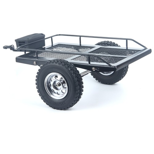 LCX Heavy Duty Metal Trailer for Axial SCX10 SCX10 II TRX4 TRX6 Redcat Gen7 Gen8 - Picture 3 of 10