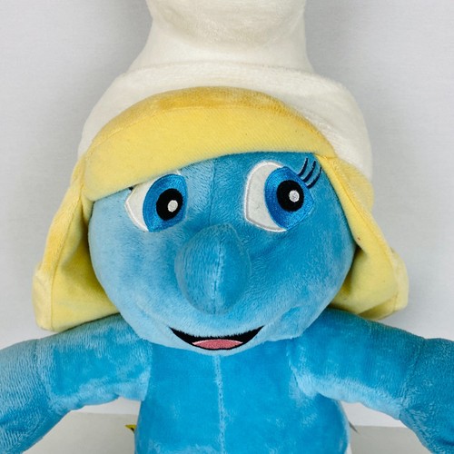 Build A Bear BABW Smurfette Smurf Stuffed Animal 14 In Tall Seated Collectible - Picture 2 of 8