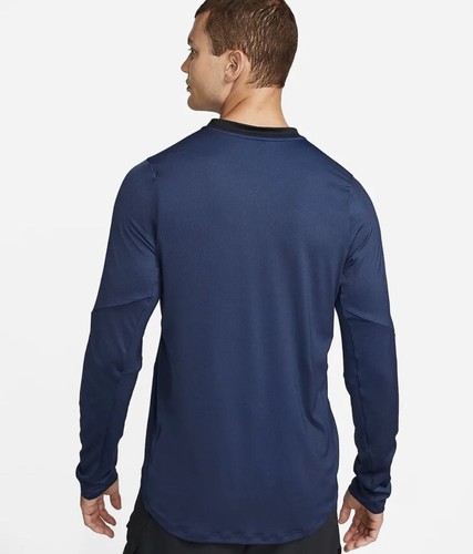 NIKE COURT DRI FIT VANTAGGIO MAGLIA TENNIS UOMO SLIM FOT 1/4 ZIP MEDIA DD8370-410 - Foto 2 di 5