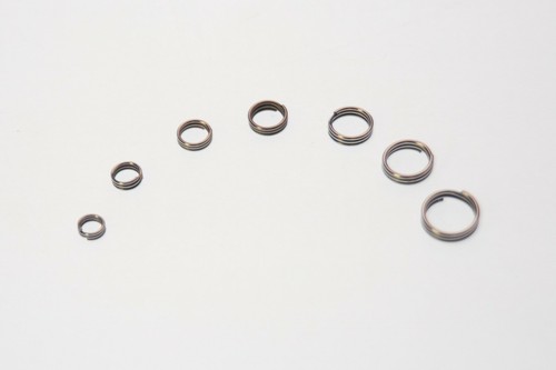 Split Rings Zinc Nickel Wolverine Tackle Super Rings 5-7 30PK OR 100PC Kit USA - Picture 8 of 15