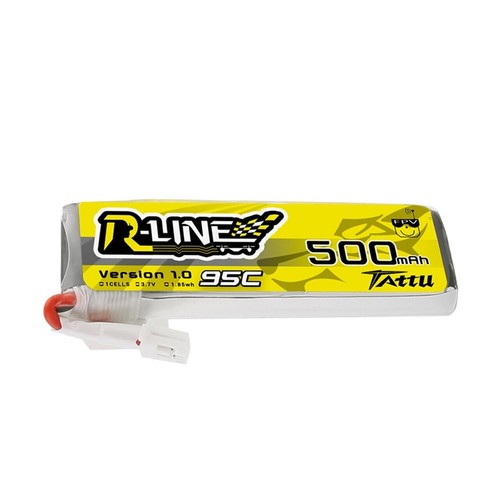 4X Tattu 500mAh 3.7V 95C 1S Lipo Battery With JST-PHR Plug For FPV Emax TinyHawk - Picture 3 of 6