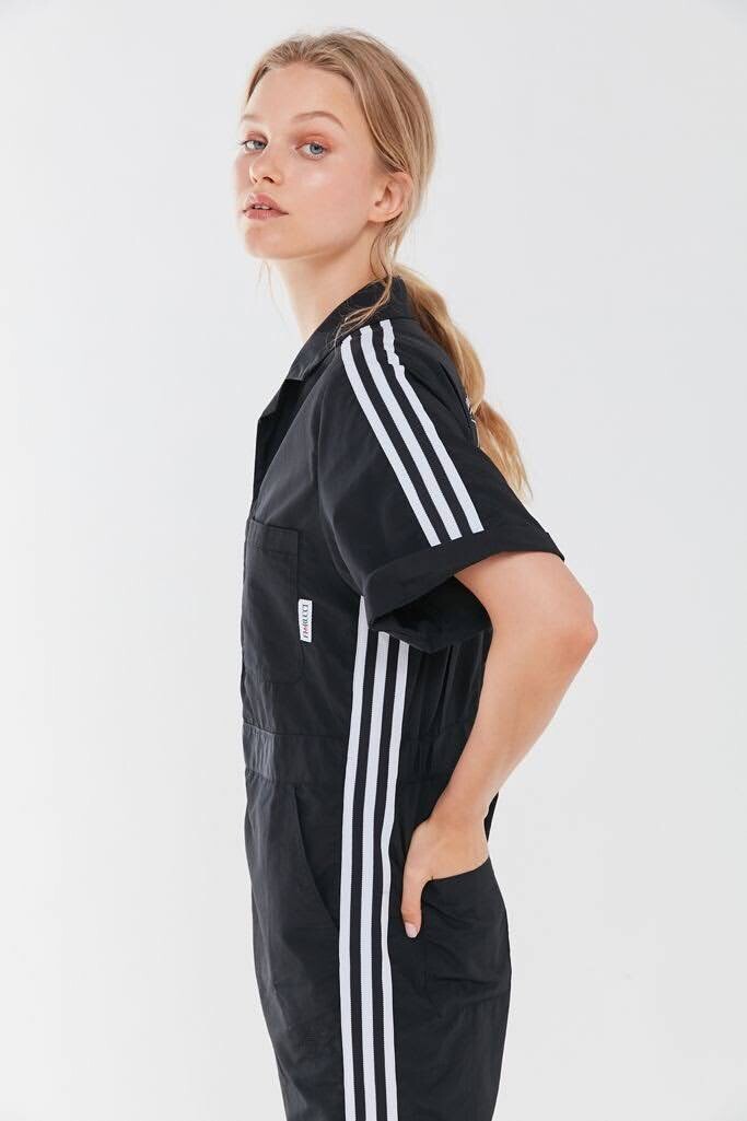 NWT ADIDAS X FIORUCCI Sz XS ONE PIECE BOILER SUIT JUMPSUIT BLACK eBay