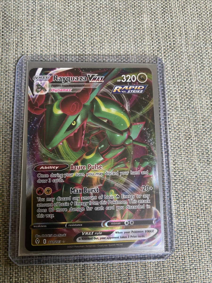 Pokémon Rayquaza VMAX 111/203 Full Art NM/M Evolving Skies