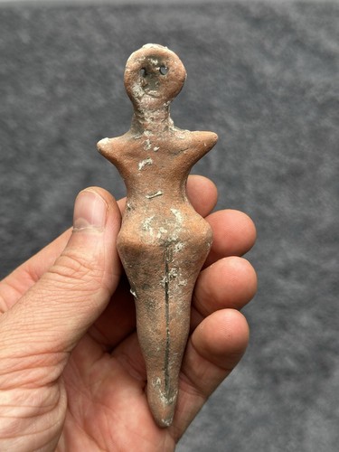 Estatuilla de terracota con adorno cultura tripiliana entre 5500 y 2750 a.C. - Imagen 5 de 10