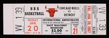 1967 Chicago Bulls vs. Detroit Pistons International Amphitheatre Full Ticket