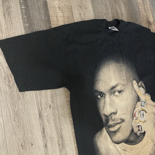 Selten Vintage Michael Jordan T-Shirt 3XL Big & Tall Basketball Hip Hop Rap OG Bling - Bild 6 von 12
