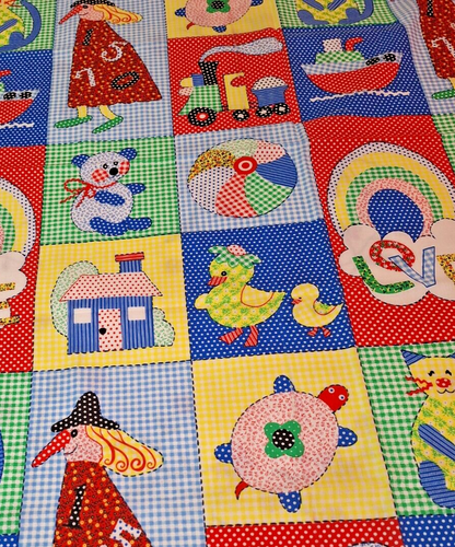 4 Yards Child's Cotton Fabric 44" Wide Springs Mills Quilt Curtains Fabric - Picture 5 of 13