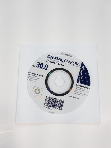Canon Digital Camera Solution Disk Ver 30.0 – Windows & Mac - Software + Guide - Picture 2 of 4