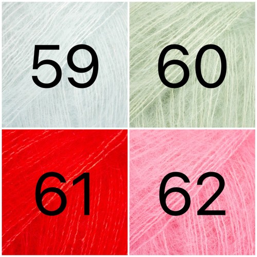 GOTAS DE SEDA PARA NIÑOS Caja de Regalo 75% NIÑO MOHAIR 25% SEDA LUJO BRILLANTE ESPONJOSO Hilo de Tejer - Imagen 11 de 61