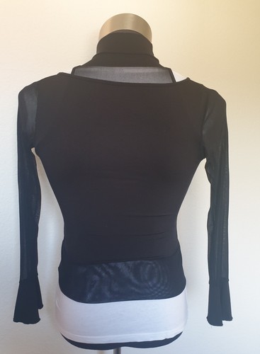 Sexy Langarm Shirt Schwarz Gr.36 - Bild 2 von 2