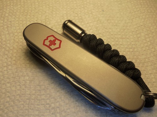 VICTORINOX HUNTSMAN SWISS ARMY KNIFE  * TITANIUM SCALES & LANYARD *$35 IN EXTRAS - Picture 21 of 24