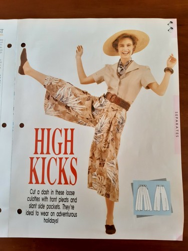 SEW STYLISH #19 LADIES DRESS JACKET BOXER SHORTS BRA TOP CULOTTES 12-16 UNCUT - Imagen 5 de 8