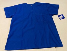 NWT JDM Uniforms Unisex Royal Blue Scrub Top S 5499ROY w/ Pocket