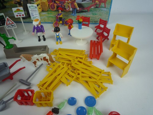 VINTAGE PLAYMOBIL 3775 PONY RANCH MIT FIGUREN & PFERDEN KOMPLETT MIT BOX - Bild 4 von 21