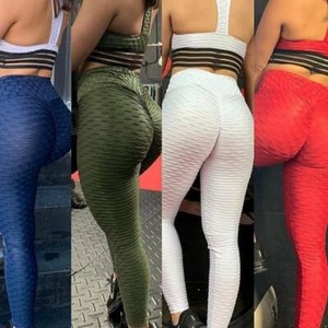 Women-Ruching-Anti-Cellulite-Leggings-Yoga-Pants-Sports-PUSH-UP-Scrunch-Trousers