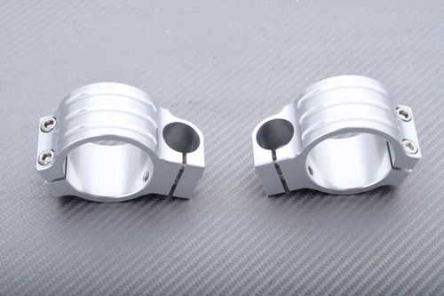 Alu- Gold Pair of Clip Ons Handlebars 45 mm HONDA CBR 900 RR 893 900RR 1994-1997 - Picture 4 of 4