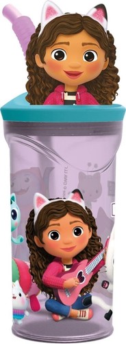 3D Kids Tumbler with Straw 360ml BPA-Free Plastic Reusable Cup Drink Bottle UK - Picture 70 of 88