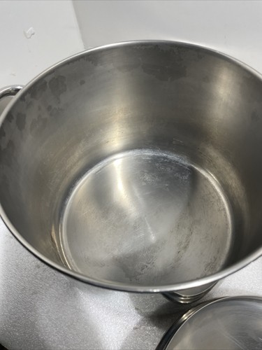 Revere Ware Copper Bottom 6pc Set Clinton Illinois 10qt 3 qt 1qt w/lids - Picture 5 of 13