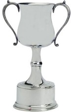 Pewter Sporting Trophy 14inch Polished Georgian Style Football Rugby Rowing