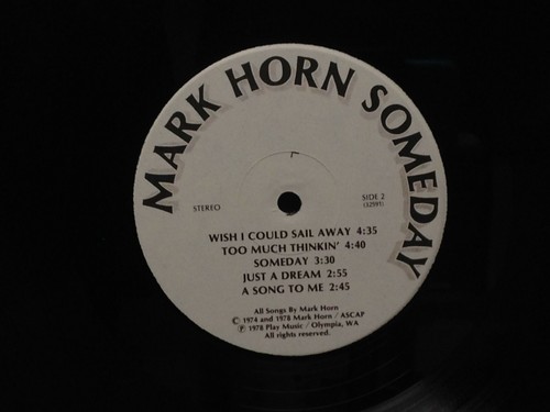 Mark Horn-Someday-PRIVATE FOLK SOFT ROCK AUTOGRAPHED! - Imagen 4 de 4
