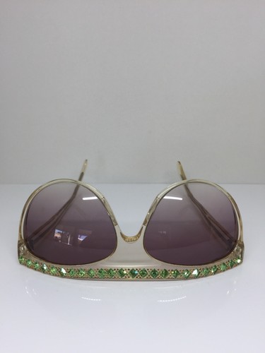 New Vintage Stendhal Venezia S46 Sunglasses Retro with Swarovski Crystals Paris - Picture 10 of 12