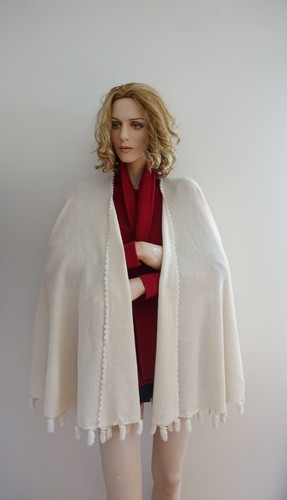 CAPE, WRAP ALPACA WOOL WRAP - CAPE  BABY ALPACA FUSILLONI NWT - Picture 23 of 40