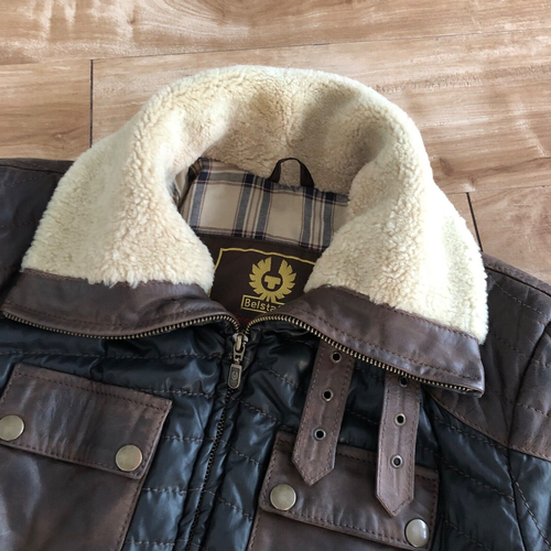 Chaqueta Belstaff FOXHALL, cuero encerado mezcla de algodón, serie GoldLabel, talla M - Imagen 5 de 15