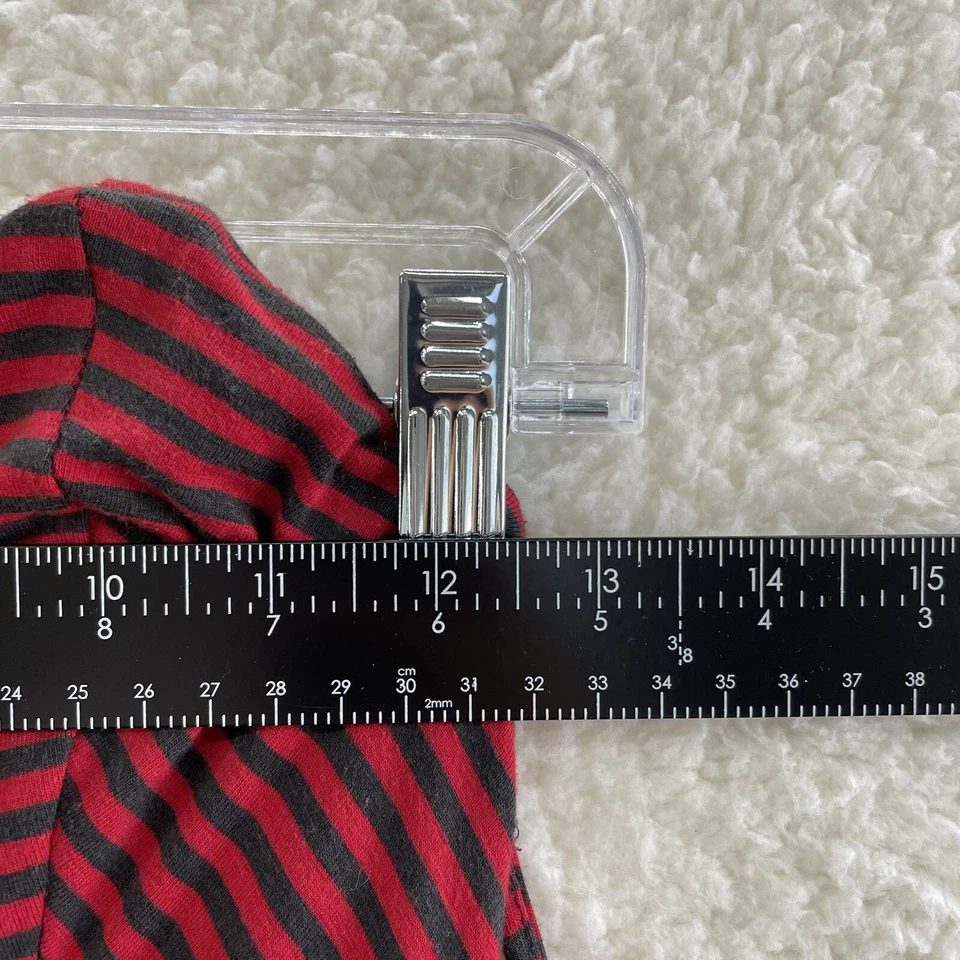 Vestido Betsey Johnson Vintage Años 80 S Pequeño Rojo Rayas Guantes Deshuesados Rockabilly Punk Foto 4 de 4