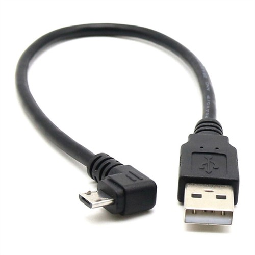 USB 2.0 A Stecker Auf Micro USB 90 Grad Winkel Kabel 0.3m 0.5m 1m 1.5m Lange - Picture 4 of 10
