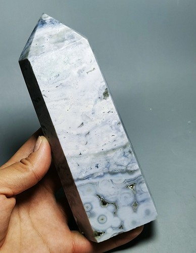 Sammlung! Roher NATÜRLICHER OZEANJASPIS Geode QUARZKRISTALL Turm HEILUNG - Bild 5 von 12