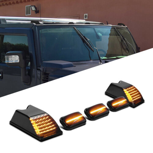Lente ahumada ámbar LED techo cabina luz marcadora para HUMMER H2 SUV SUT 2003-2009 5 PIEZAS - Imagen 3 de 12