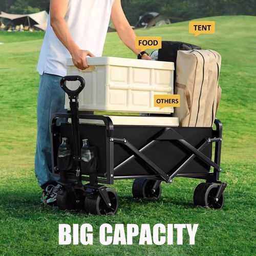 Camping Cart Trolley Heavy Duty Foldable Garden Wagon Truck XL FESTIVAL LARGE - Picture 9 of 18