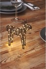 CHRISTMAS Table Top LED Light Up Battery Operated Wire Brown Reindeer Small