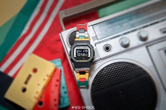 時計 CASIO G-SHOCK DW-5610MT-1JF G-Shock DW-5610MT-1 'Mixtape' music-themed watch has a