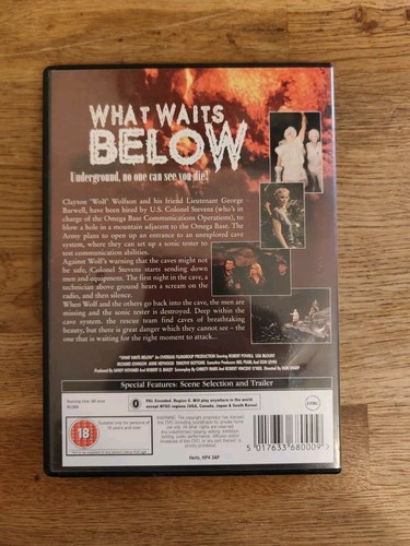 DVD - What Waits Below Robert Powell 1985 Sci-Fi Horror PAL R2 UK - Picture 2 of 2