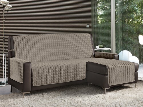 Funda Sofá Chaise Longue Derecha/Izquierda Reversible Acolchada Antimanchas - Imagen 182 de 216