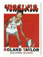 ROLAND TAYLOR 1971-72 Topps Basketball RC # 173 Virginia Squires Rookie NM - MT